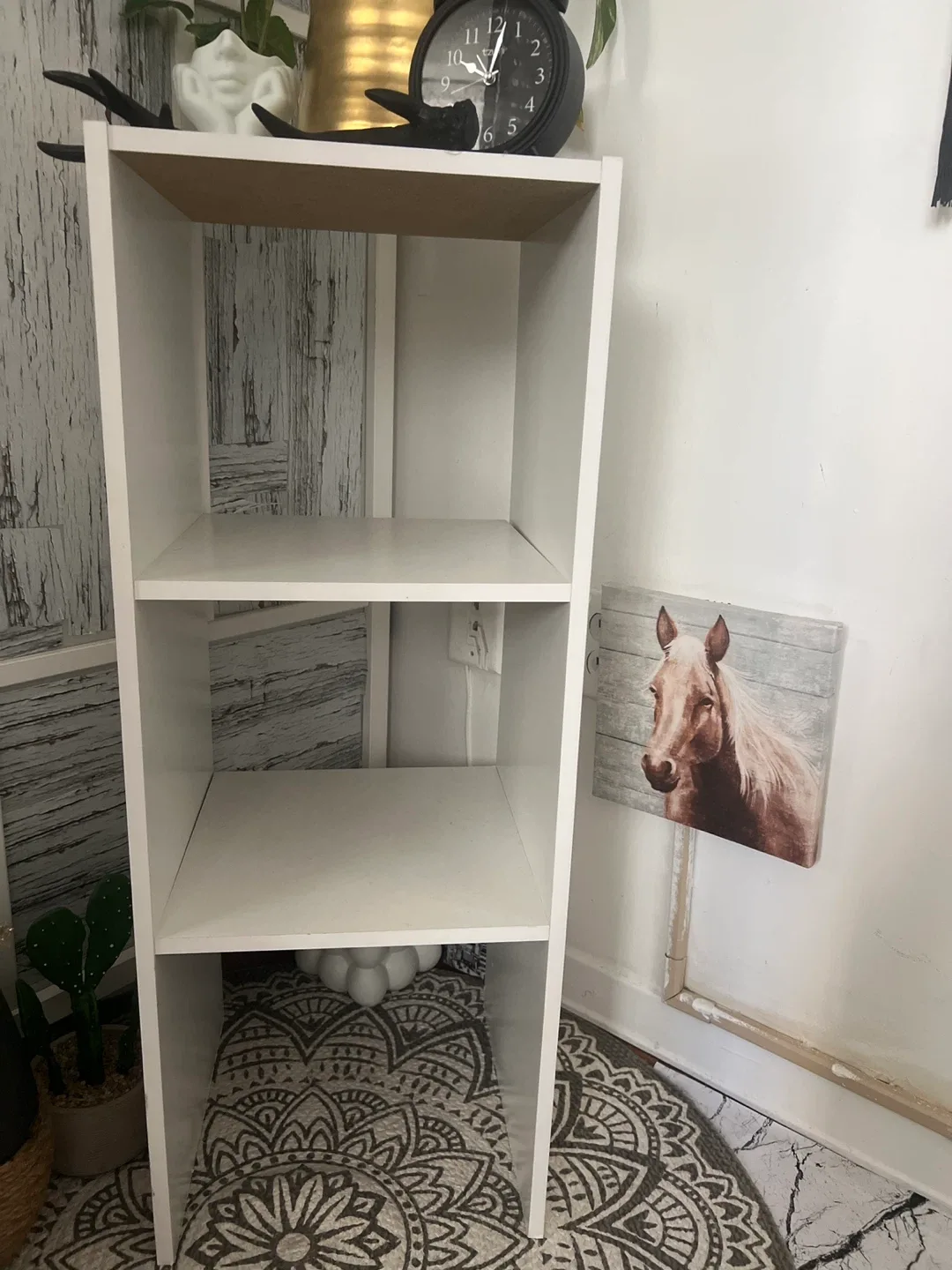 White 3-Shelf Bookcase thumbnail