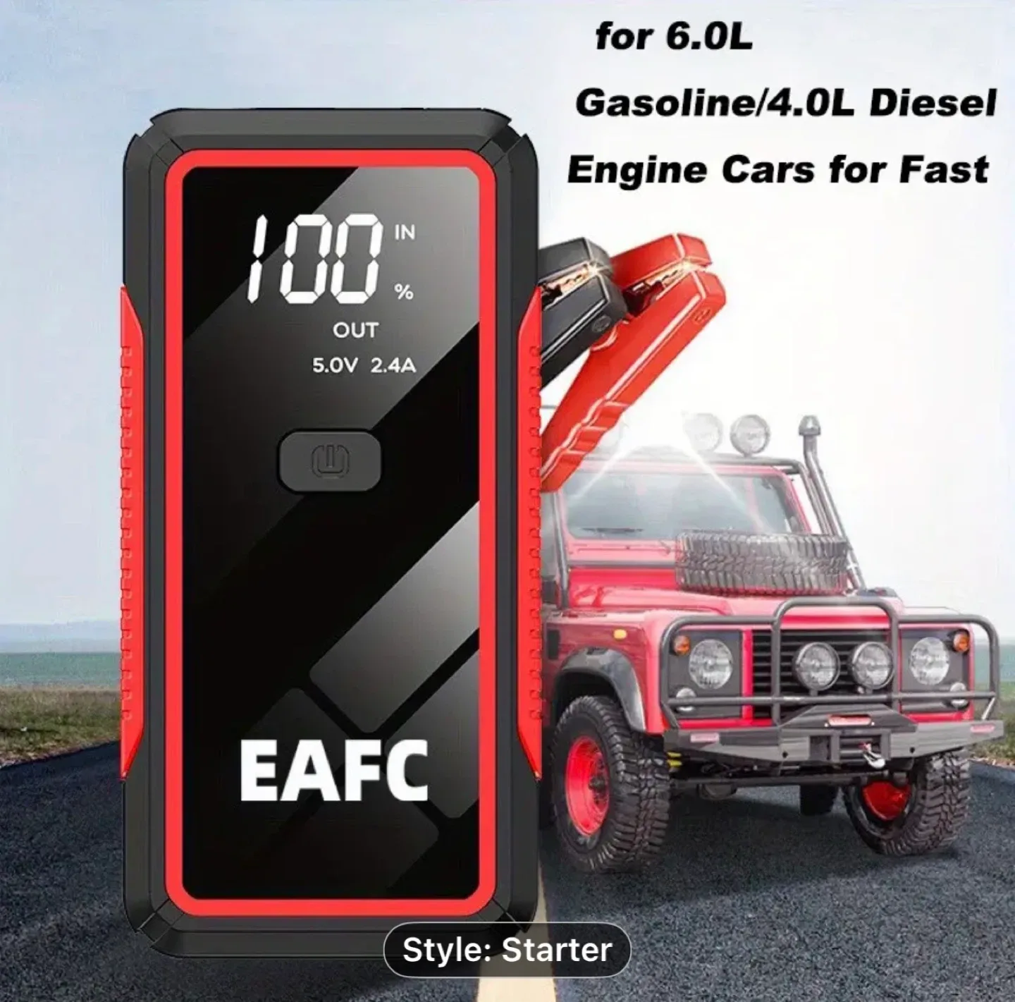 10000mAh 12V Car Jump Starter BoosterCar Battery Jump Starter image indicator(6)