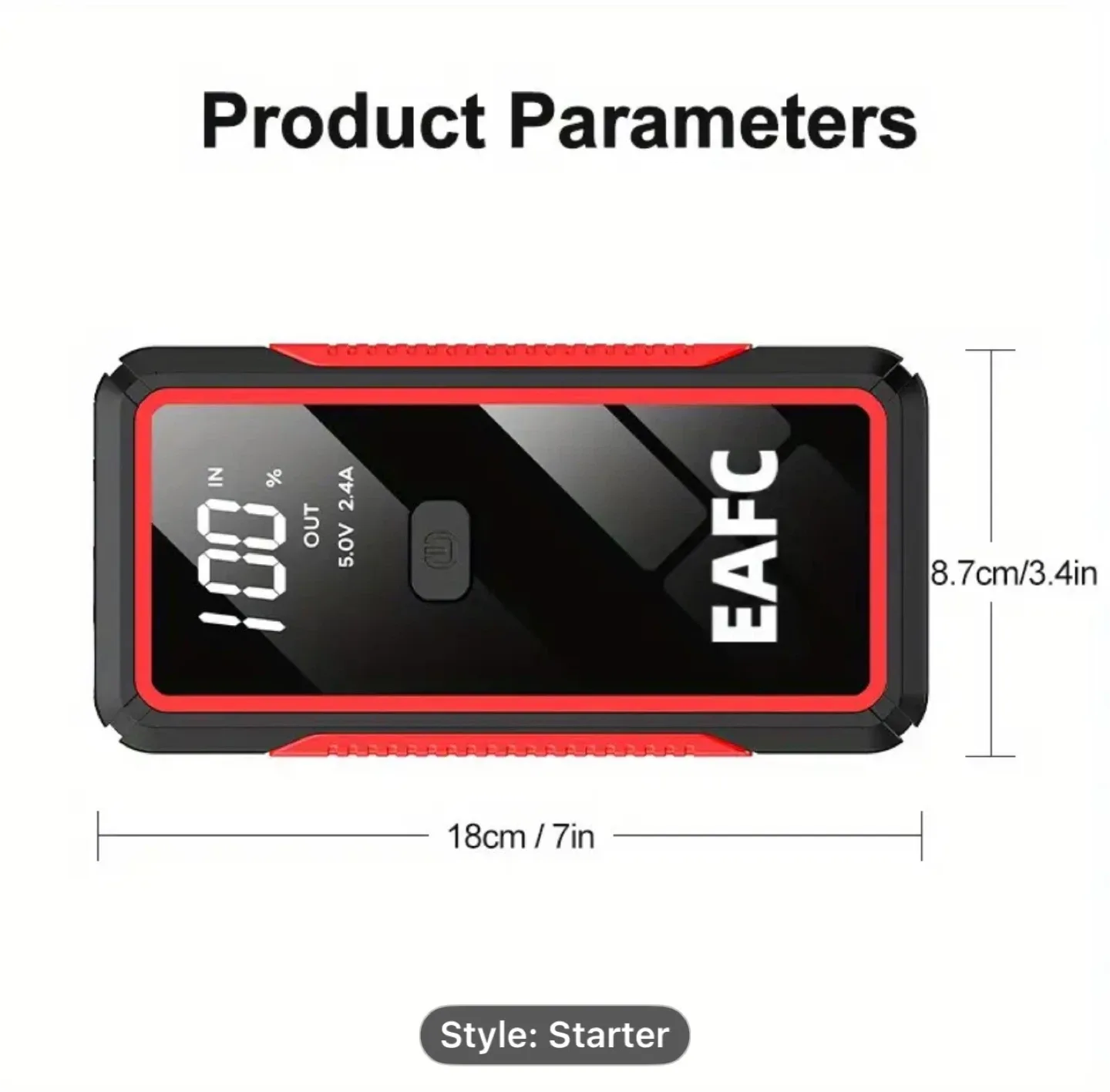 10000mAh 12V Car Jump Starter BoosterCar Battery Jump Starter image indicator(3)