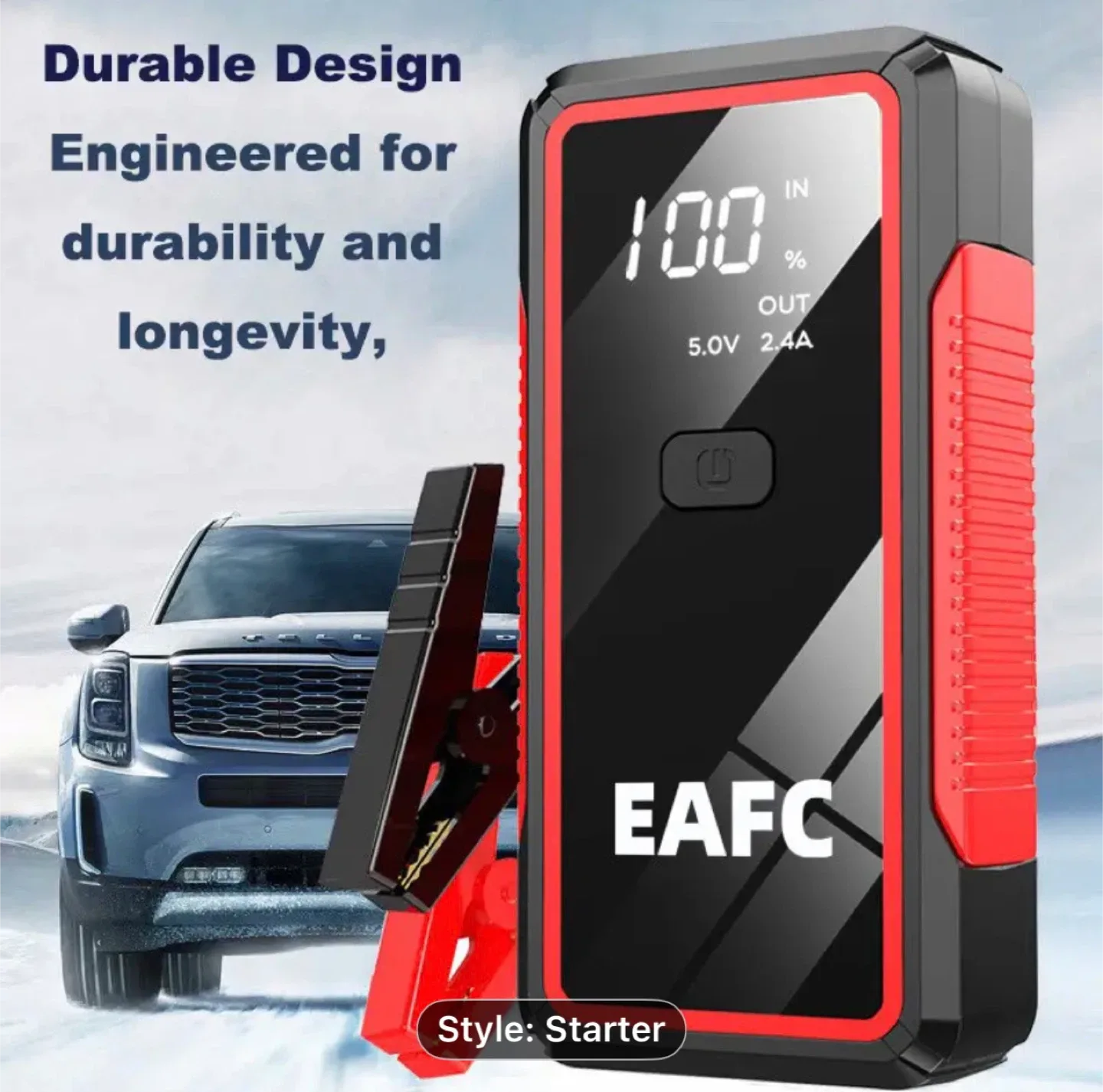 10000mAh 12V Car Jump Starter BoosterCar Battery Jump Starter image indicator(2)