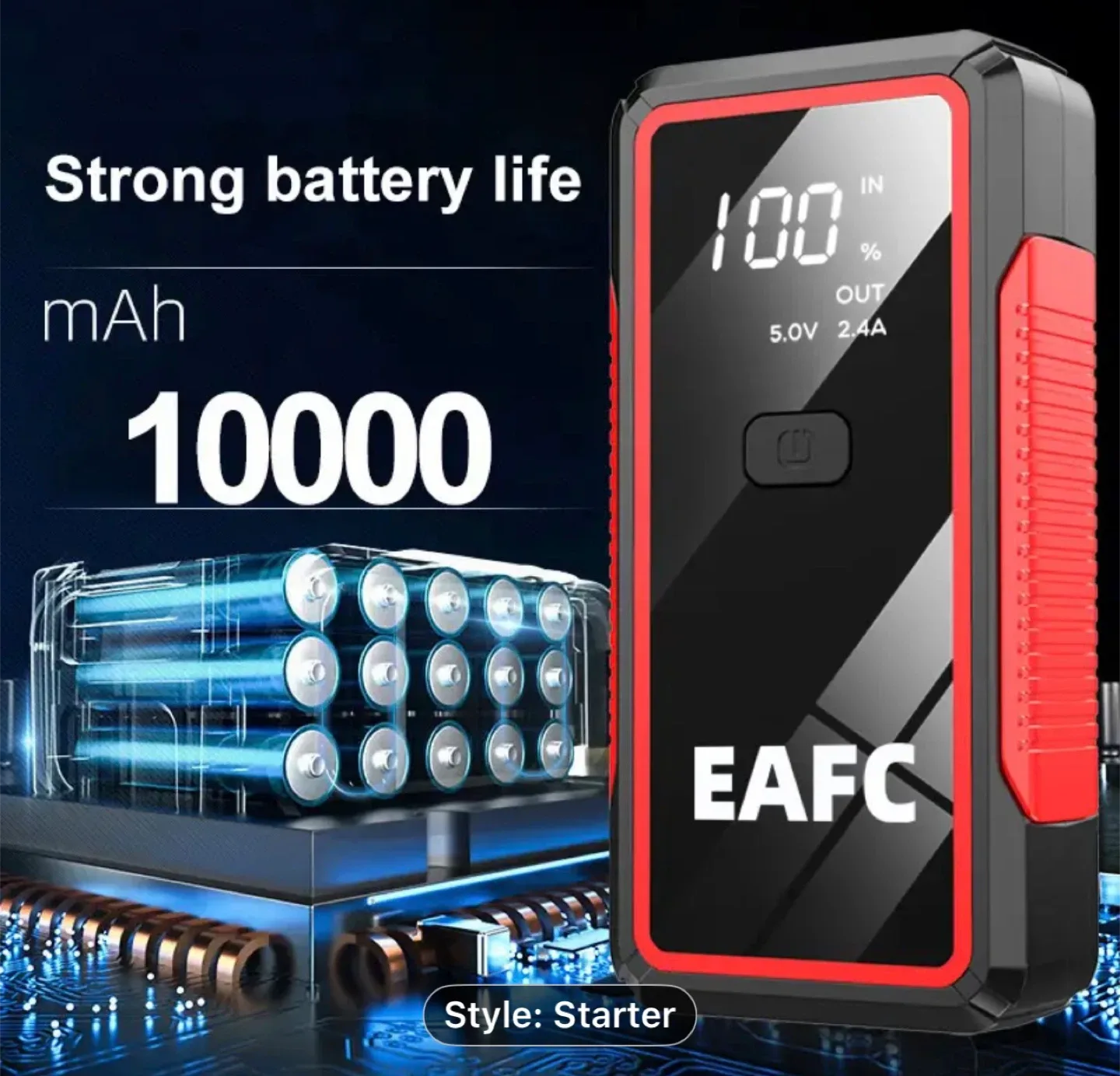 10000mAh 12V Car Jump Starter BoosterCar Battery Jump Starter image indicator(7)