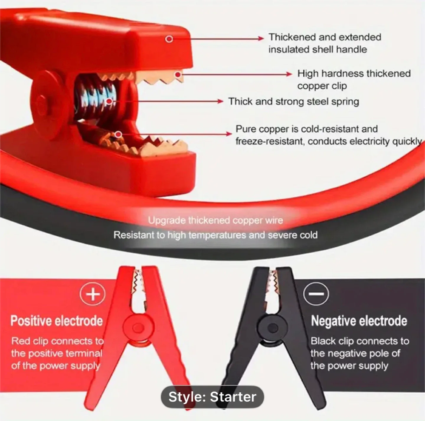 10000mAh 12V Car Jump Starter BoosterCar Battery Jump Starter image indicator(8)