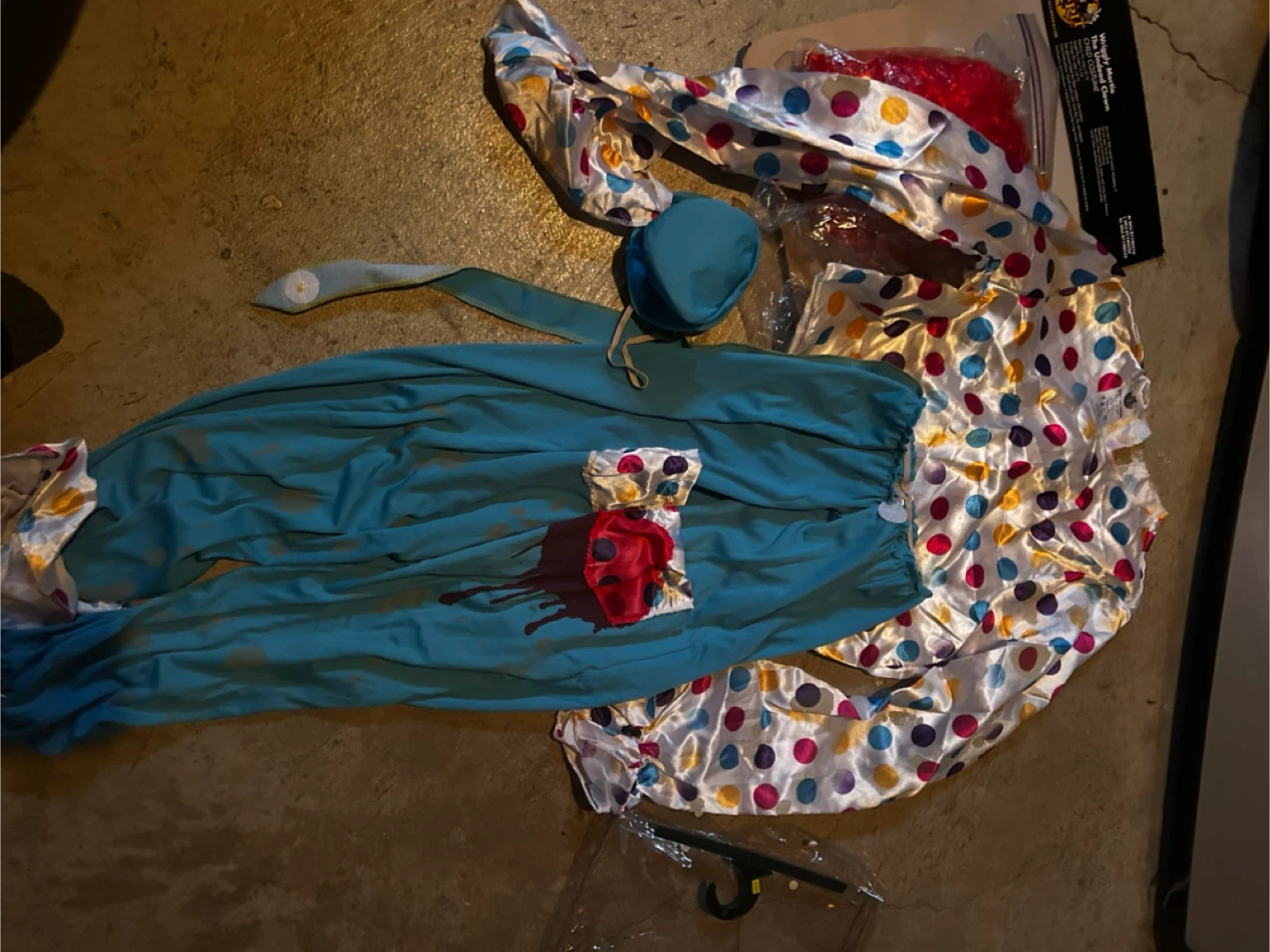Halloween Wriggly Mortie Undead Clown Costume -Medium 10/12 - photo 2