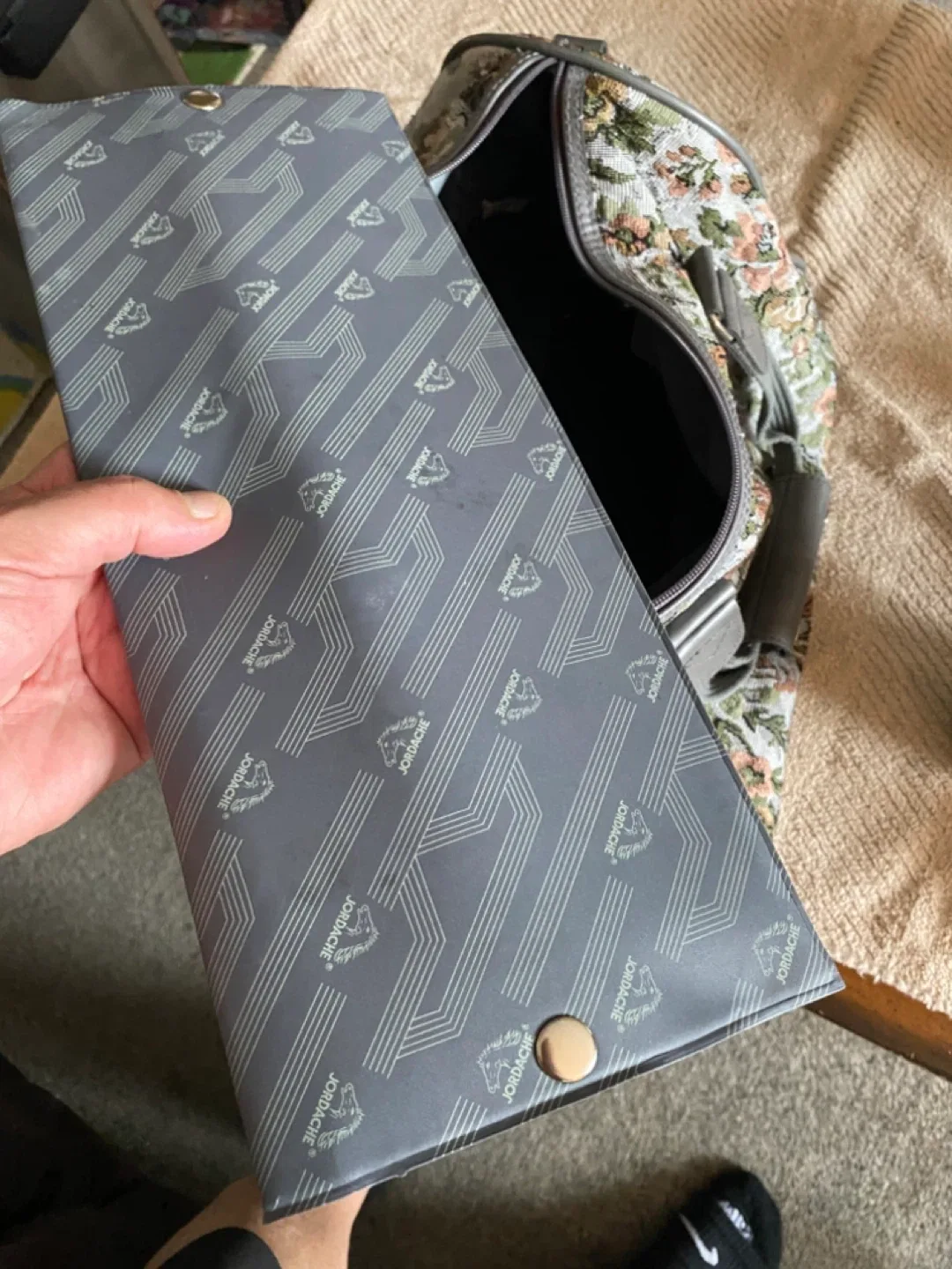 Jordache Floral Tapestry Duffle Bag image indicator(6)