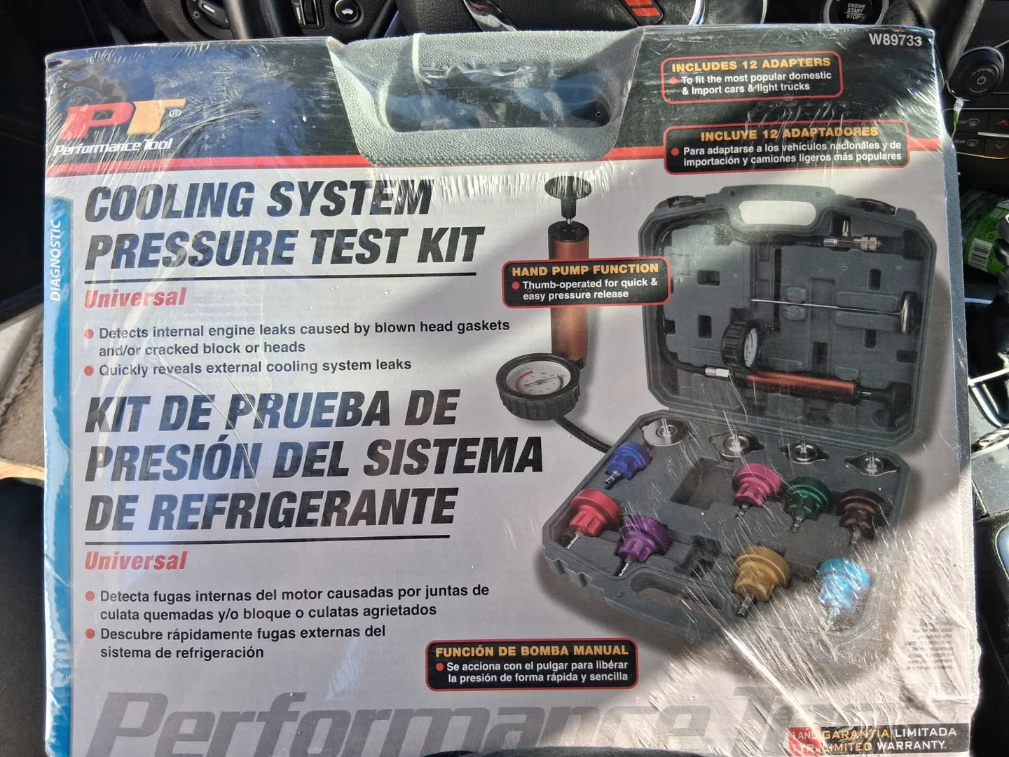 Performance Tool Cooling System Pressure Test Kit W89733