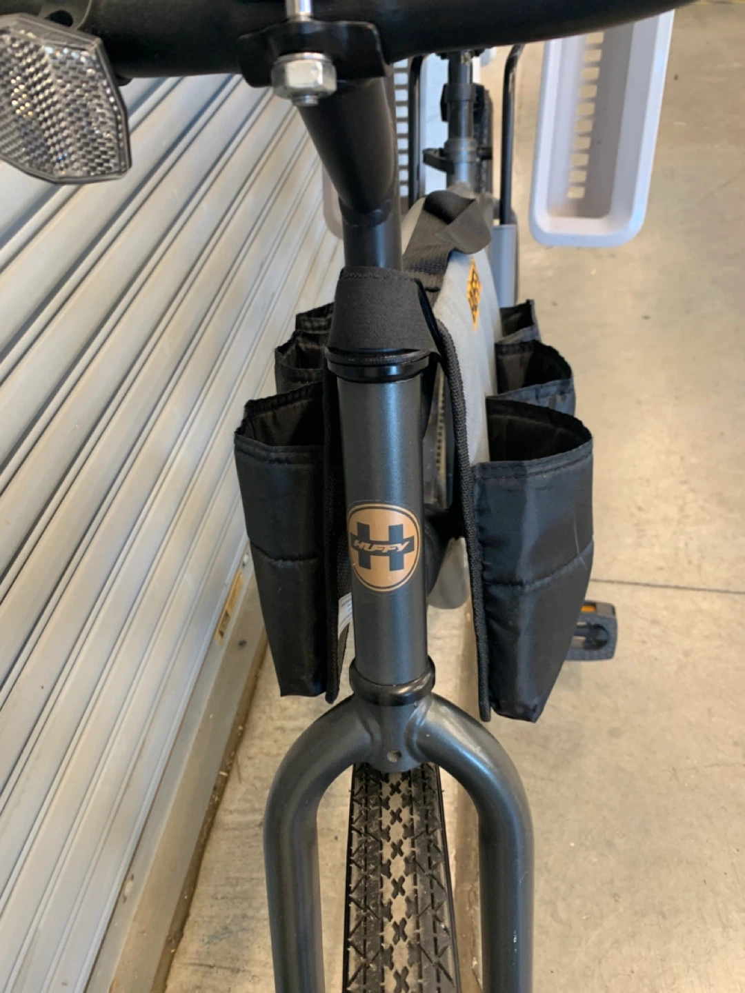 Huffy Cruiser Bike w/ Rear Child Seat & Front Storage Bags - photo 3