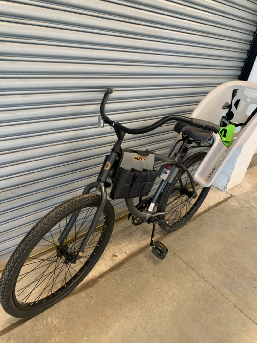 Huffy Cruiser Bike w/ Rear Child Seat & Front Storage Bags - photo 2