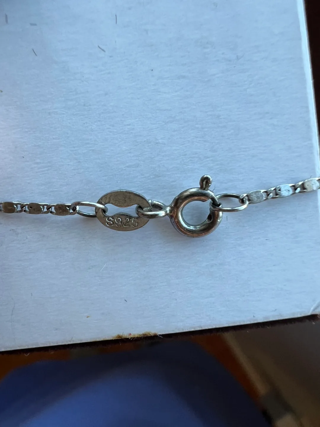 Blue Topaz & Silver Necklace with Box image indicator(7)