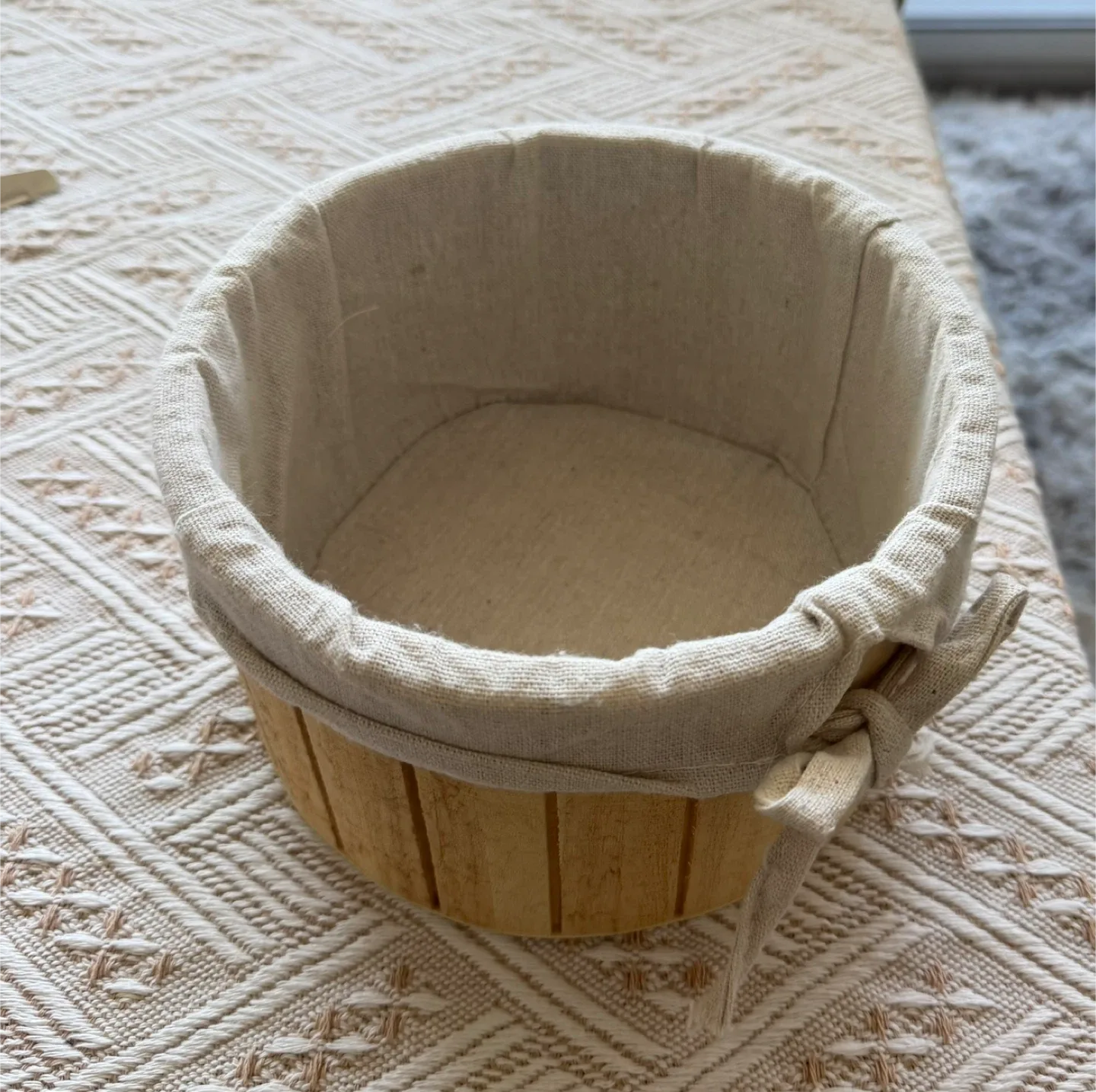 🧡 Cute round Wooden Basket image indicator(2)