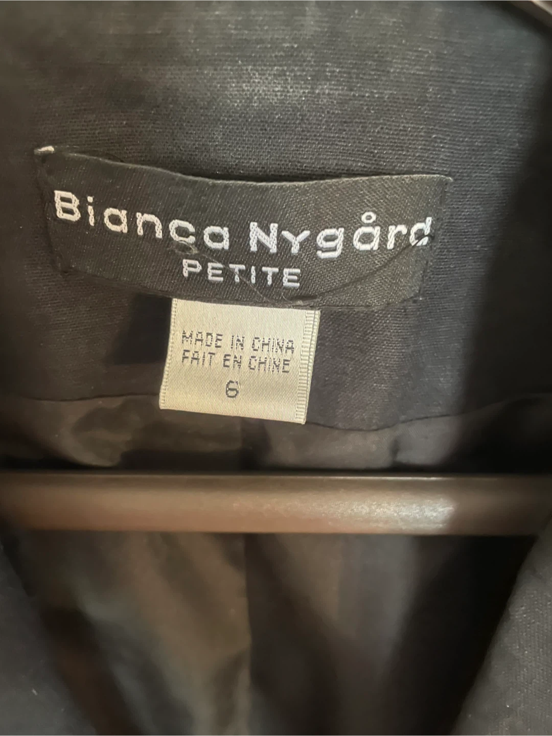 Bianca Nygård Petite Black Blazer - Size 6 - photo 2