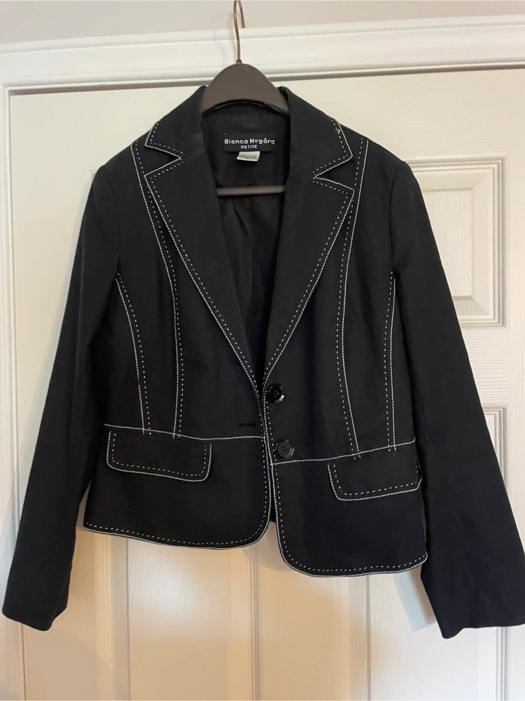 Bianca Nygård Petite Black Blazer - Size 6