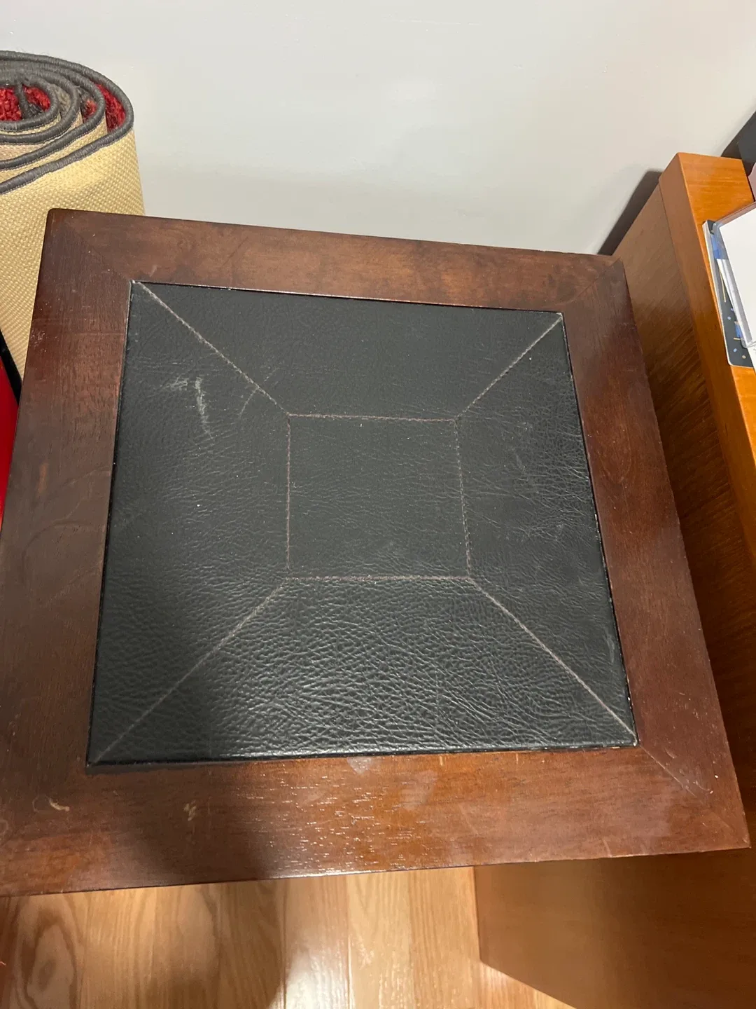 Wood Nightstand with Drawers image indicator(2)