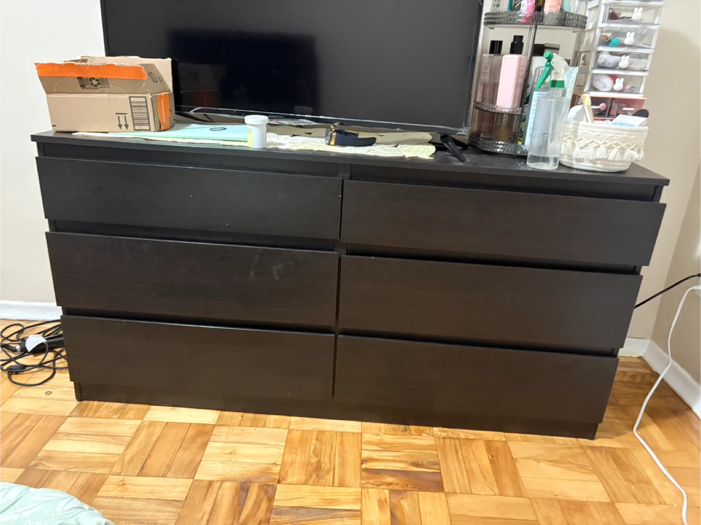 IKEA Hemnes 6-Drawer Dresser - Brown/Black - photo 2