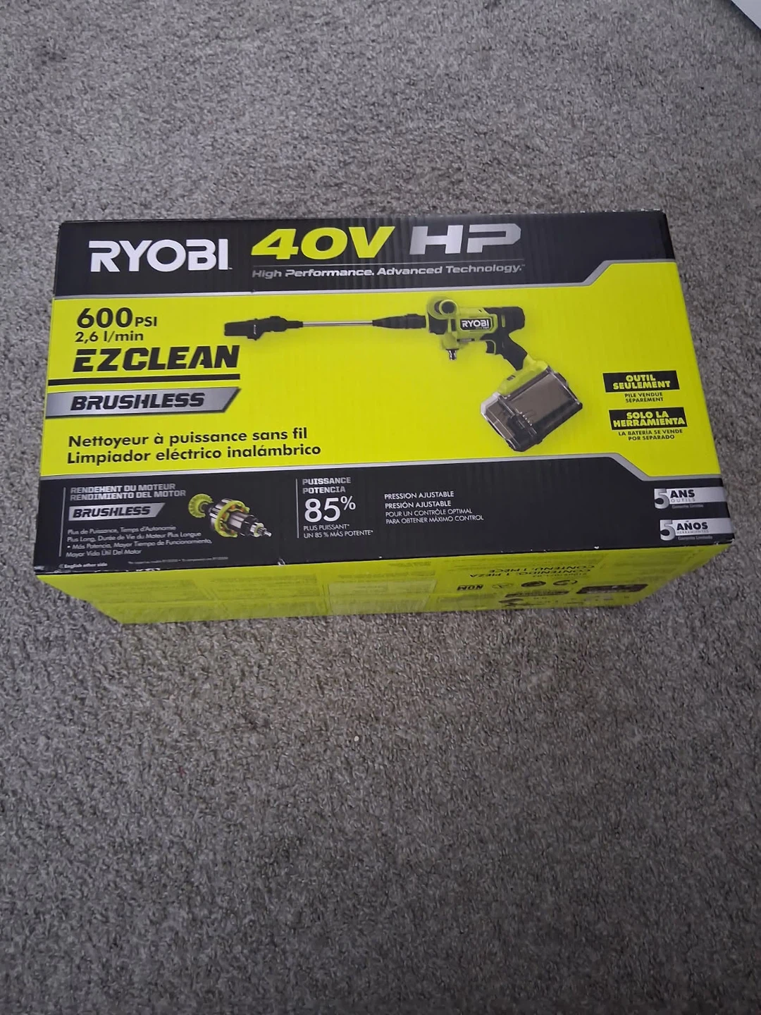 Ryobi 40V HP EZClean Brushless Power Cleaner