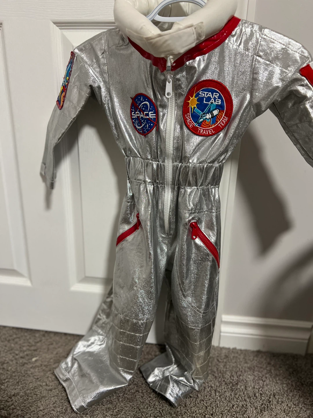Kids Silver Astronaut Costume (3-4T)