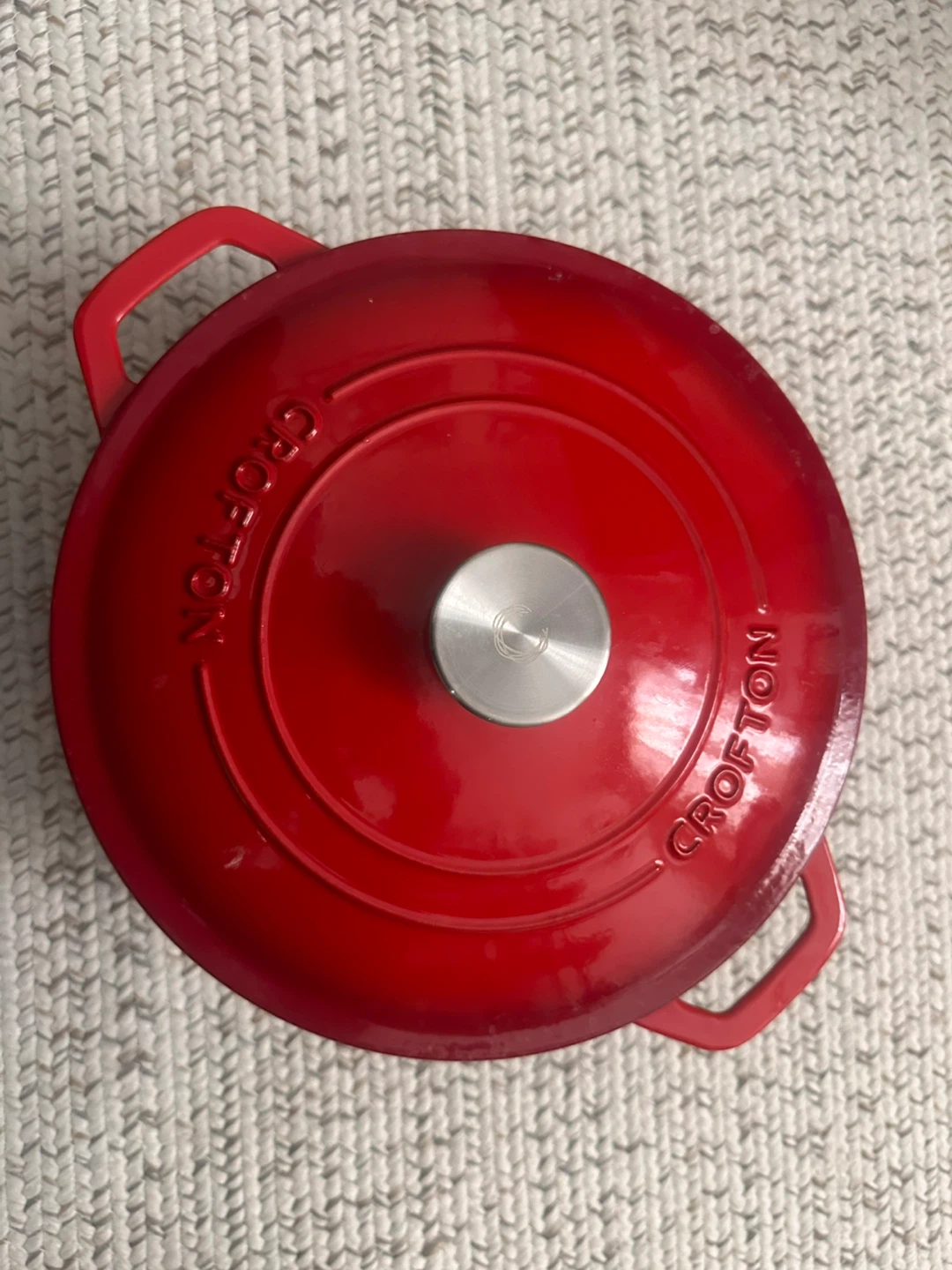 Crofton Enameled Cast Iron Dutch Oven - Red