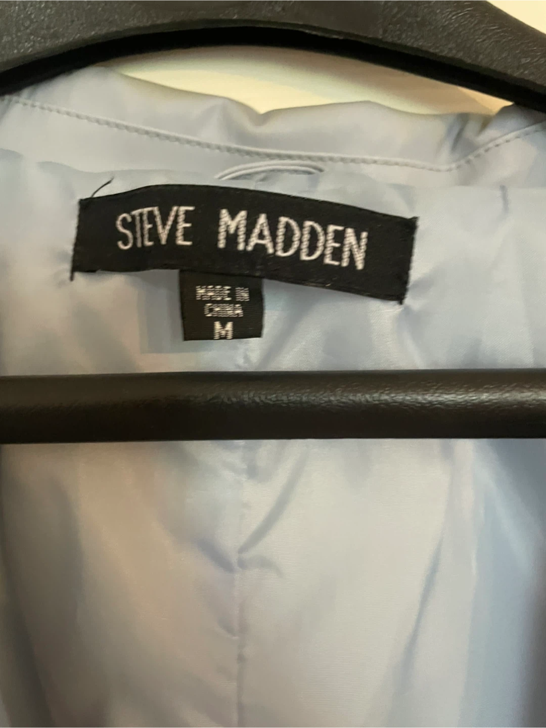 Steve Madden Light Blue Trench Coat - Size M - photo 2