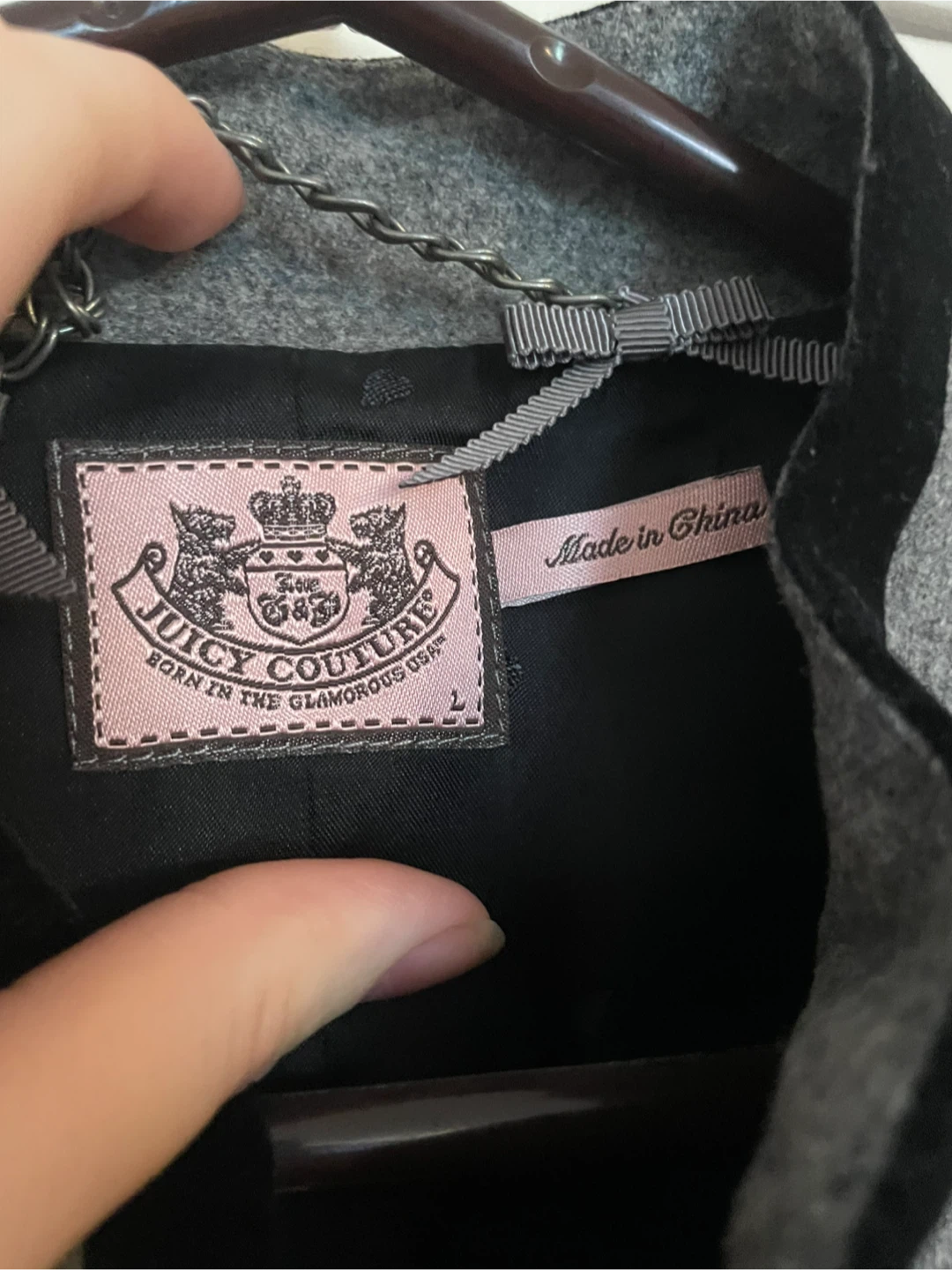 Juicy Couture Grey Jacket - Size L - photo 3