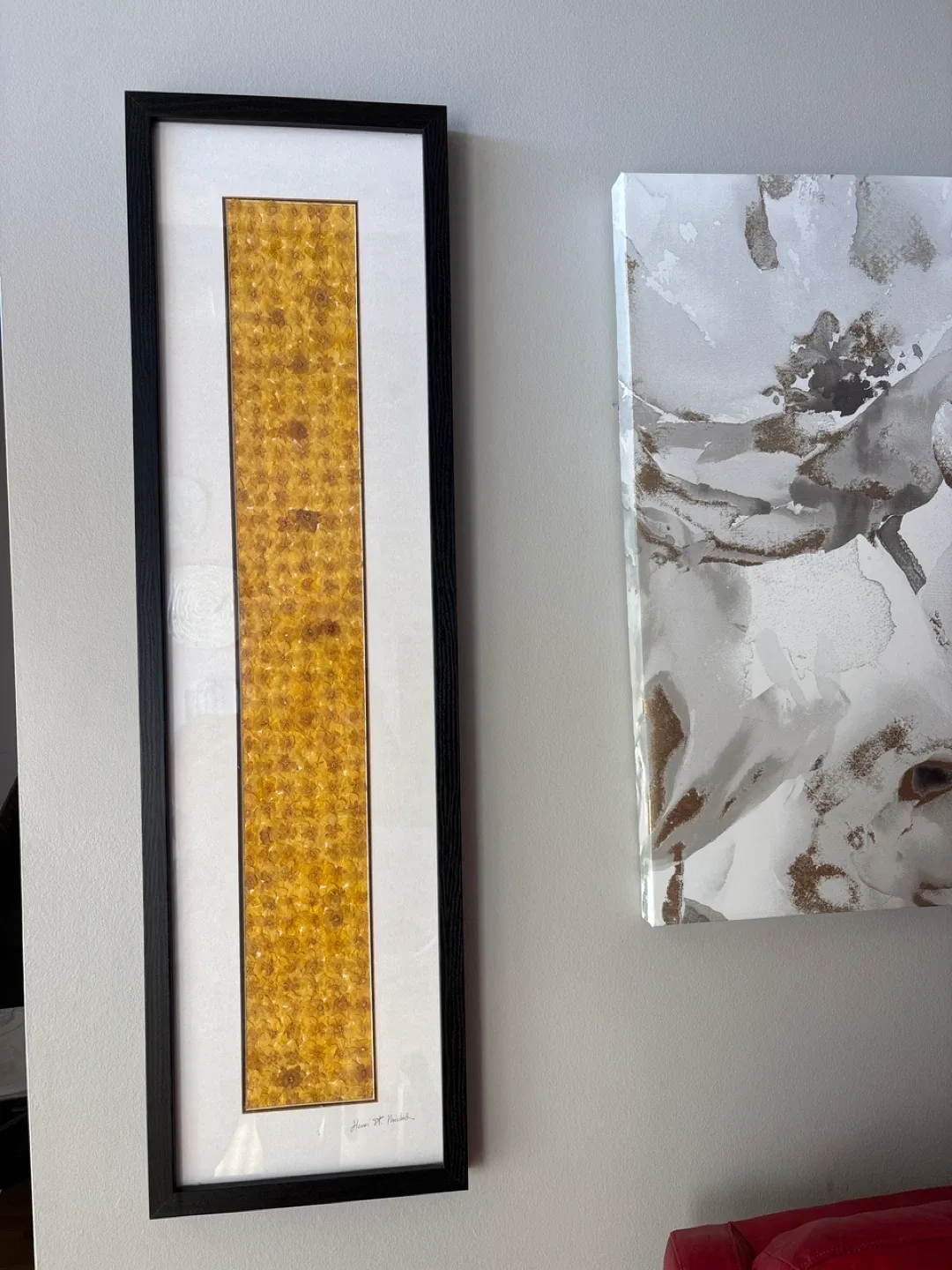 Framed Floral Wall Art yellow set of 2 image indicator(2)