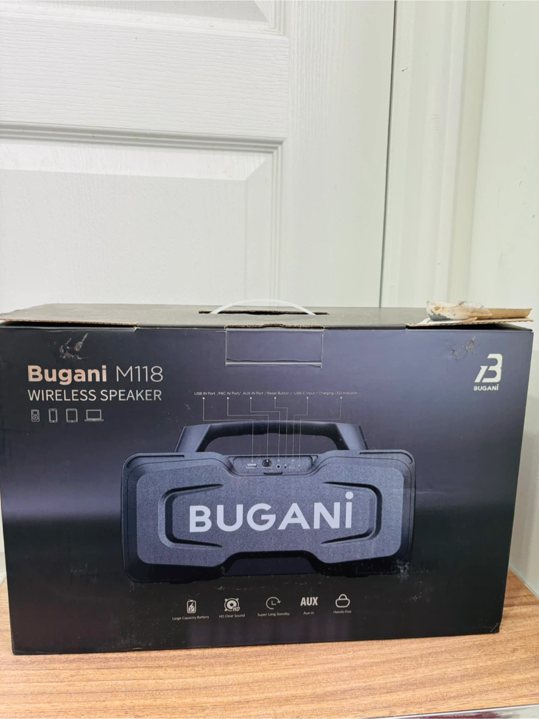Bugani M118 Wireless Speaker - New in Box!