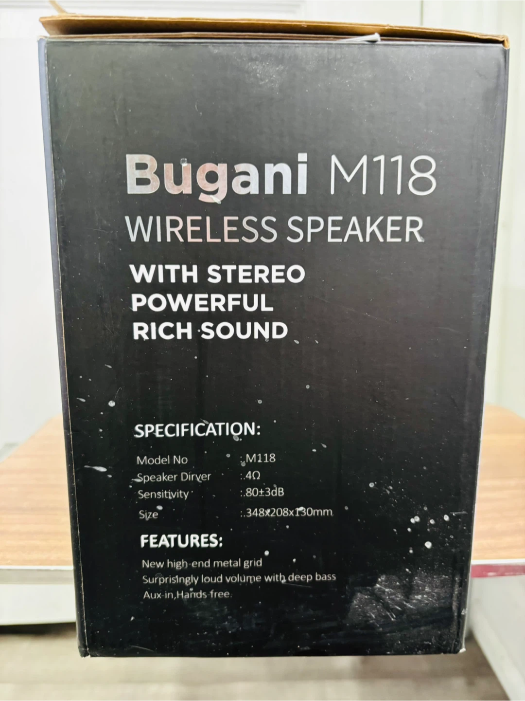 Bugani M118 Wireless Speaker - New in Box! - photo 2