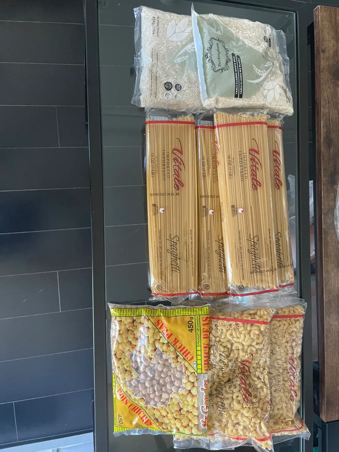 Buckingham Rice, Vitale Spaghetti, Chick Peas, Macaroni thumbnail