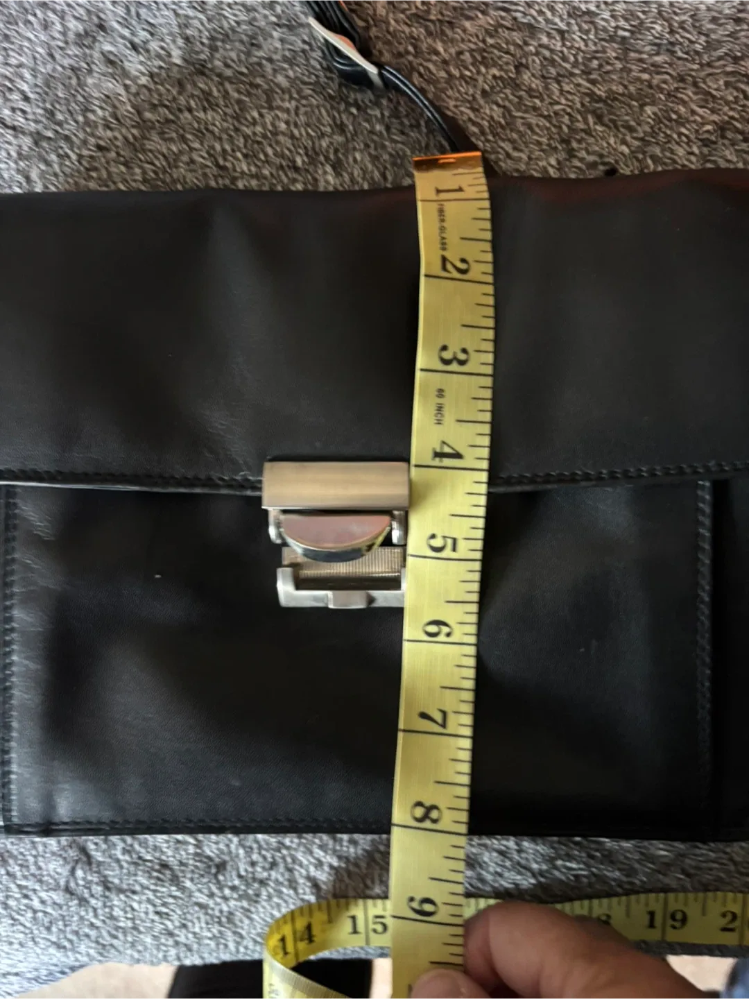 Derek Alexander Black Leather Crossbody Bag image indicator(8)