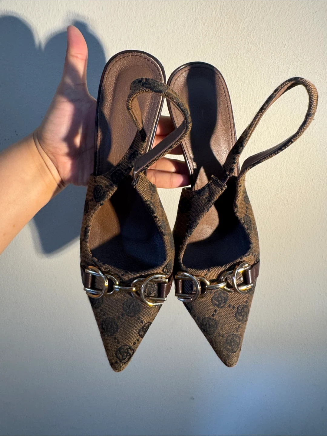Brown Patterned Heels - Size 37 - photo 3