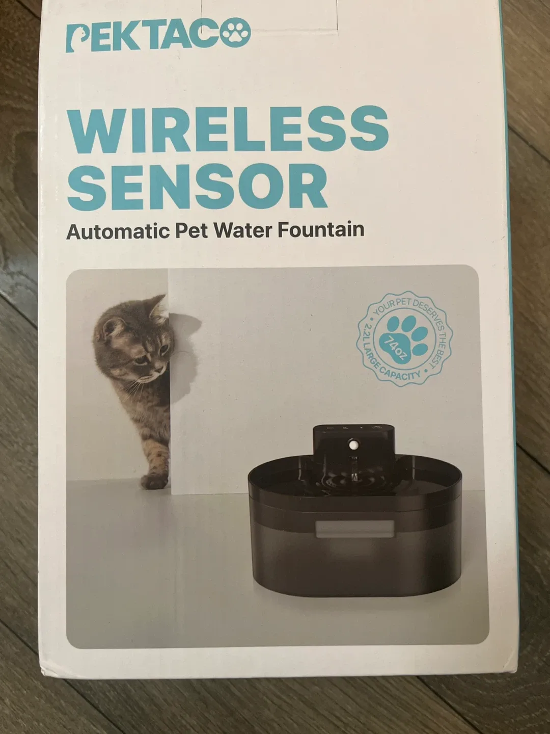 PEKTACO Wireless Sensor Automatic Pet Water Fountain thumbnail