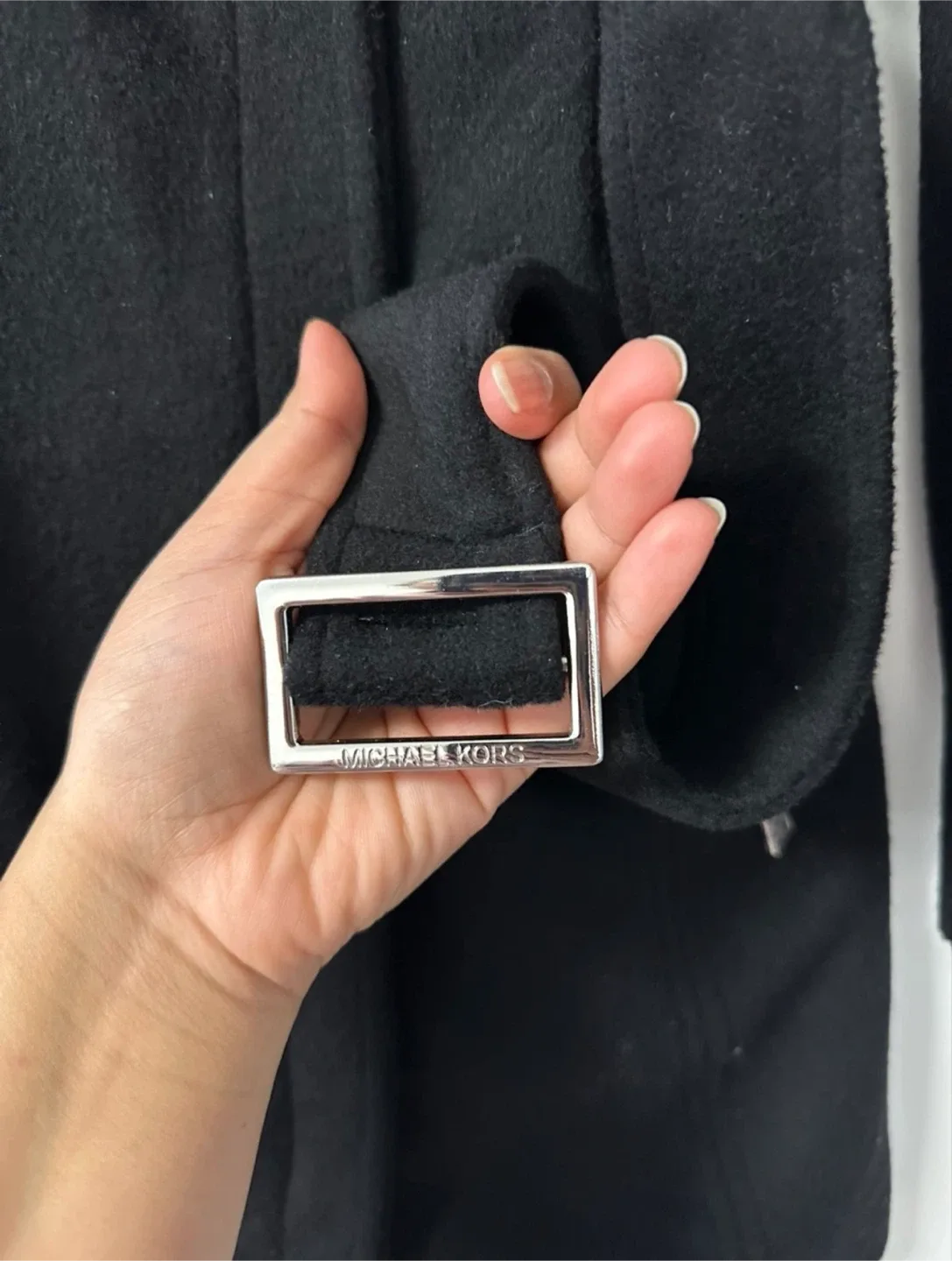 🧡 MK Black wool Blend Coat, perfect for fall 🍁 image indicator(4)