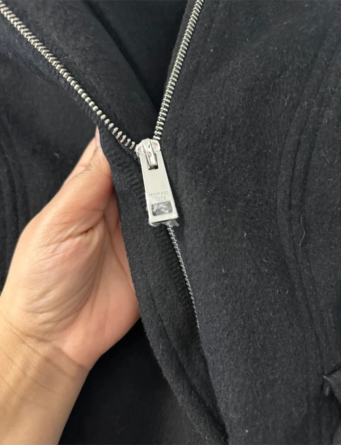 🧡 MK Black wool Blend Coat, perfect for fall 🍁 image indicator(3)