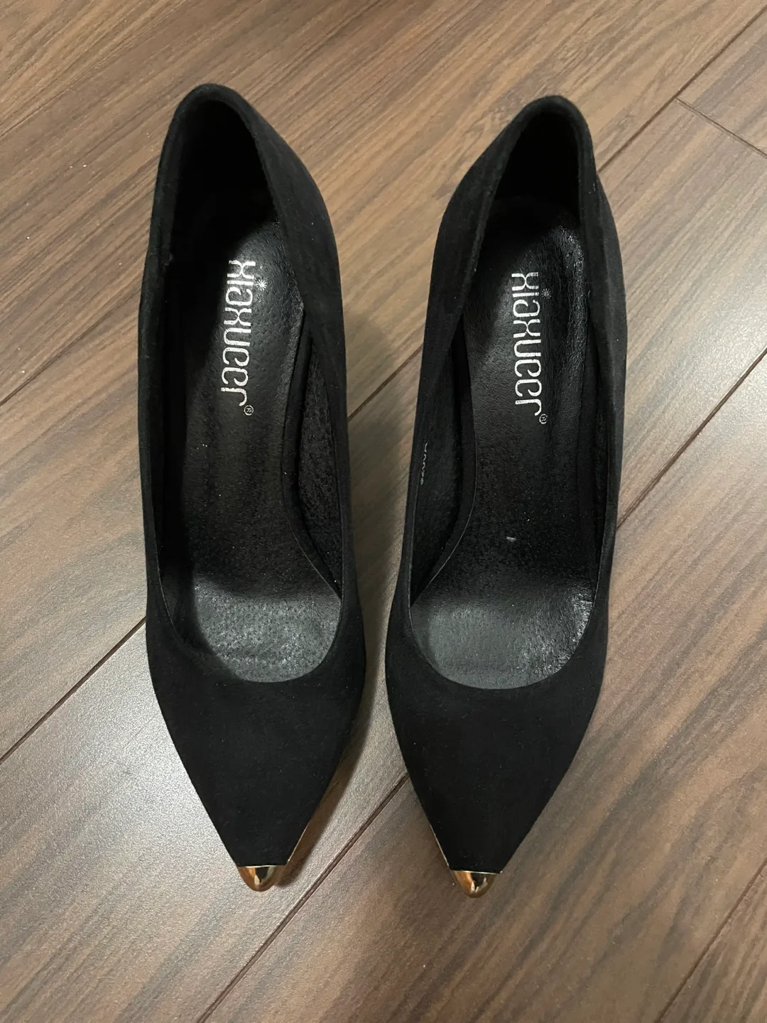Black Suede Heels - Size 5.5 thumbnail