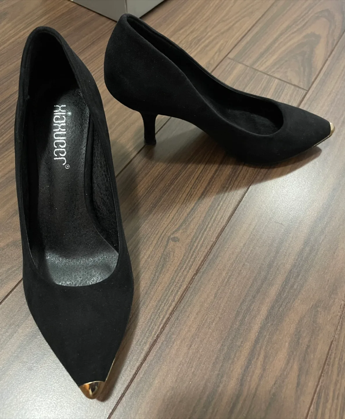 Black Suede Heels - Size 5.5 image indicator(2)
