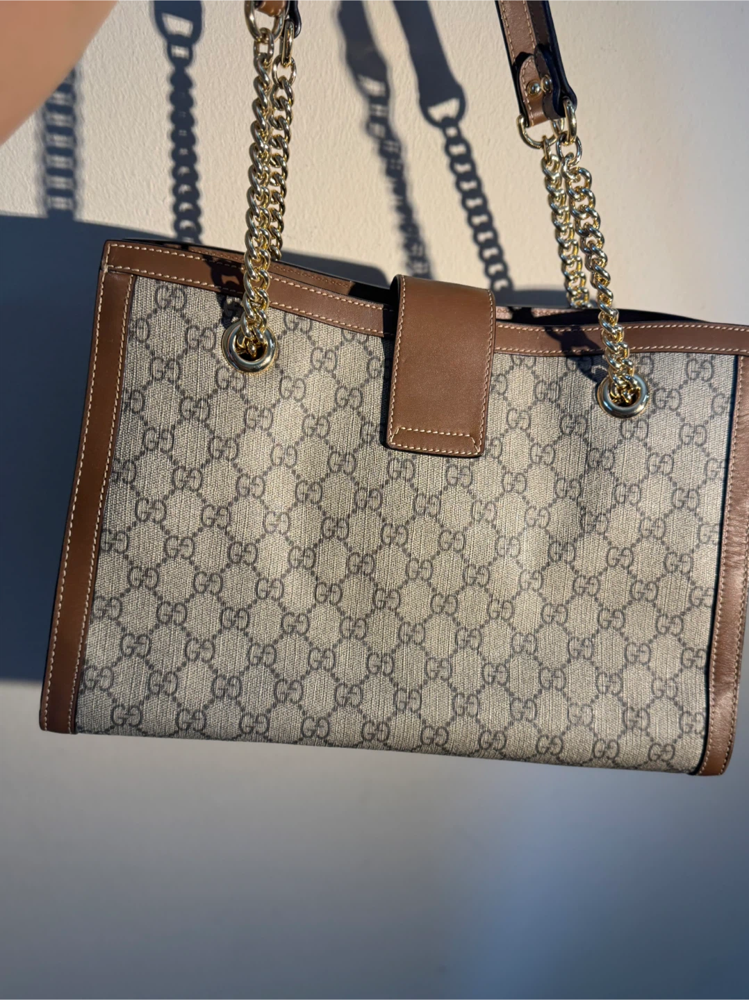 Authentic Gucci Zumi Beige GG Coated Canvas Tote Bag - photo 4