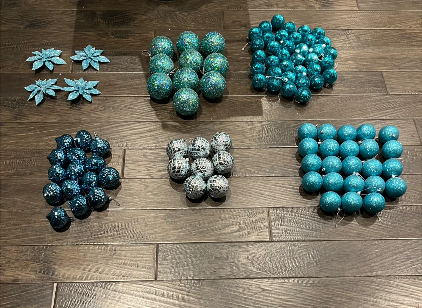 Turquoise Christmas Ornaments
