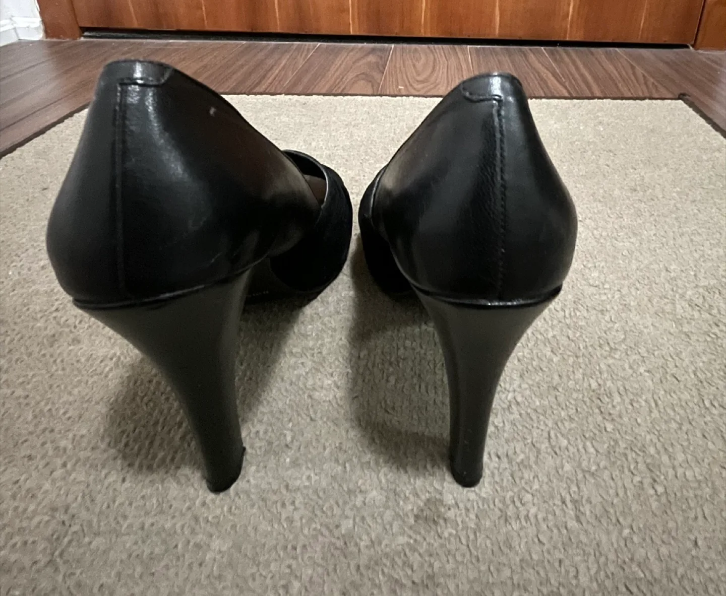 Nine West Black Heels, Size 5.5M image indicator(4)