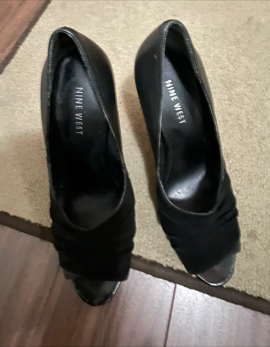 Nine West Black Heels, Size 5.5M image indicator(2)