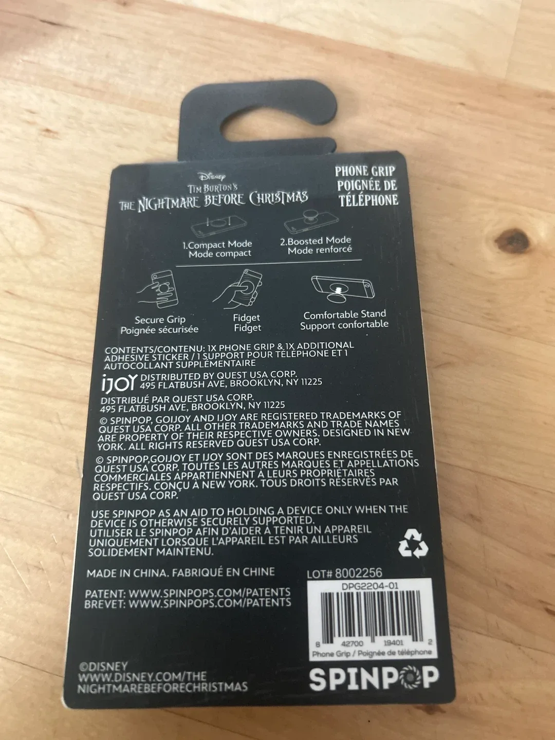 Nightmare Before Christmas Spinpop Phone Grip - New image indicator(2)