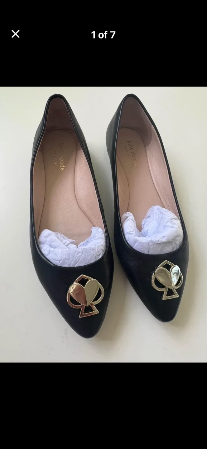 Kate Spade Black Flats - Size 5M image indicator(2)