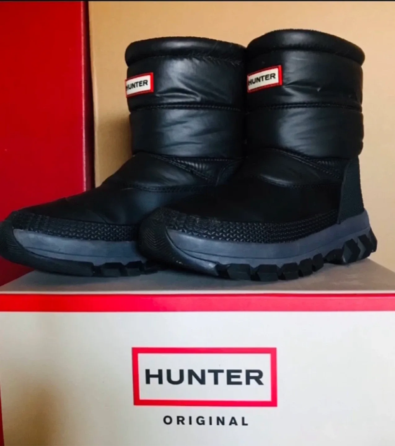 Hunter Original Puffer Snow Boots - Black image indicator(2)