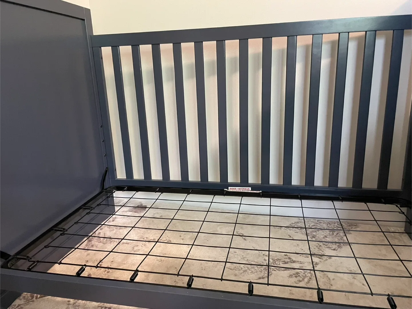 Baby Relax Miles 3 in 1 Navy Blue Convertible Crib w/mattress image indicator(2)