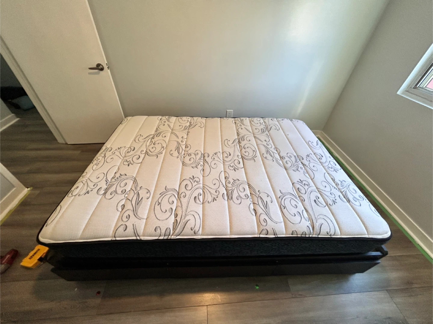 Queen Size Mattress and Bed Frame with Drawers