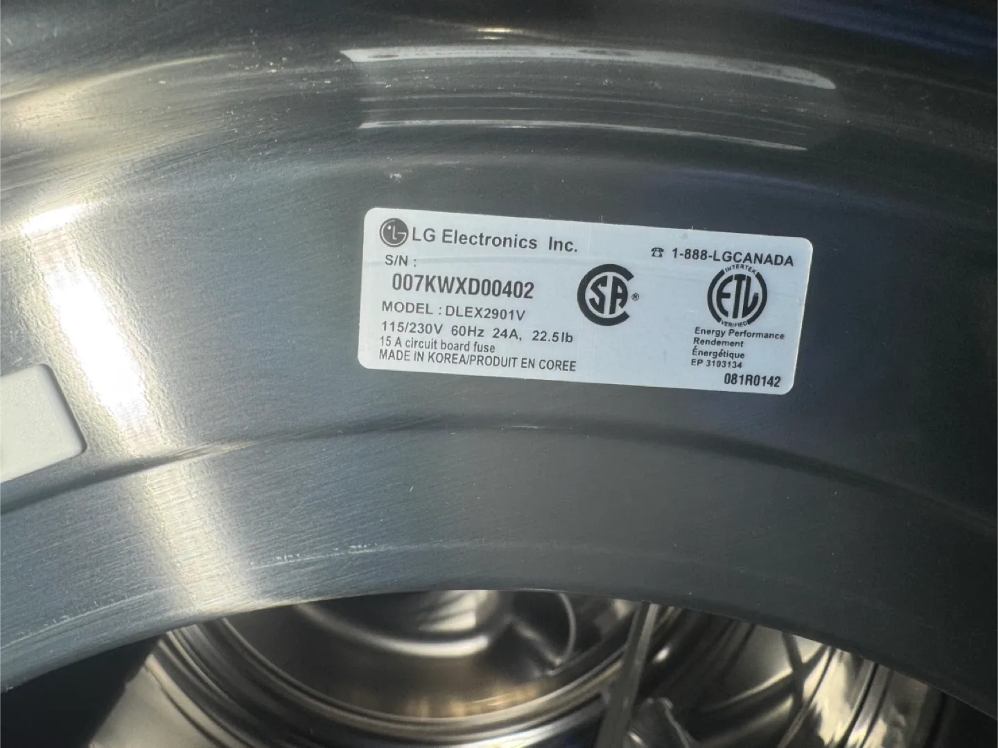 LG Dryer – Excellent Condition - Ready for Pickup image indicator(3)