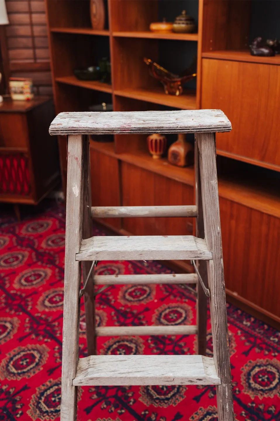 Vintage Wooden Ladder 🤎 image indicator(3)