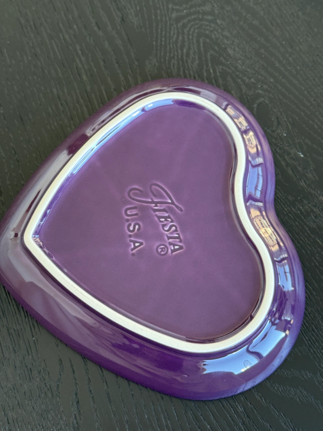 Fiesta Heart Dish - Plum - photo 3