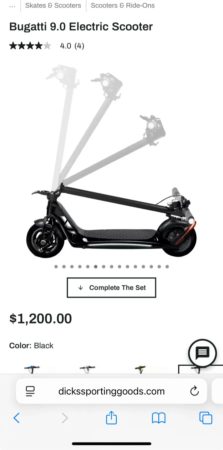 Bugatti Electric Scooter - Black image indicator(2)