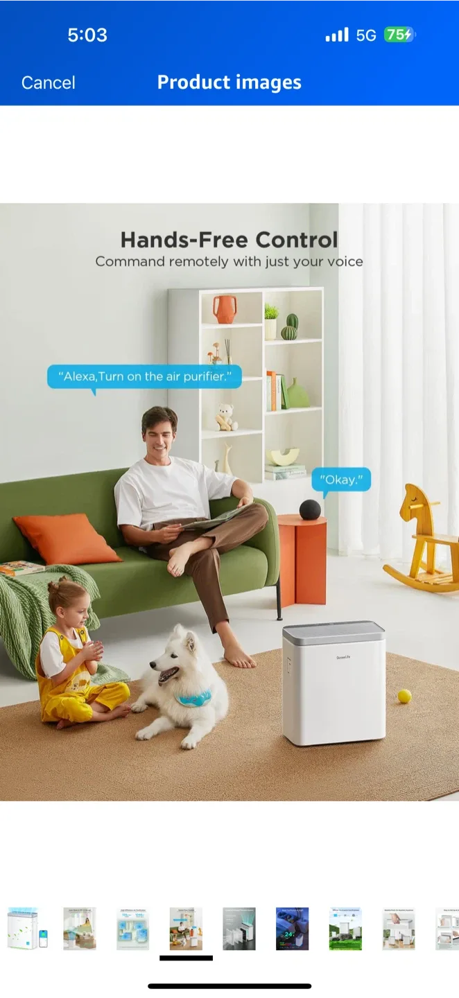 GoveeLife Air Purifier - Cleans up to 1046 sq ft image indicator(4)