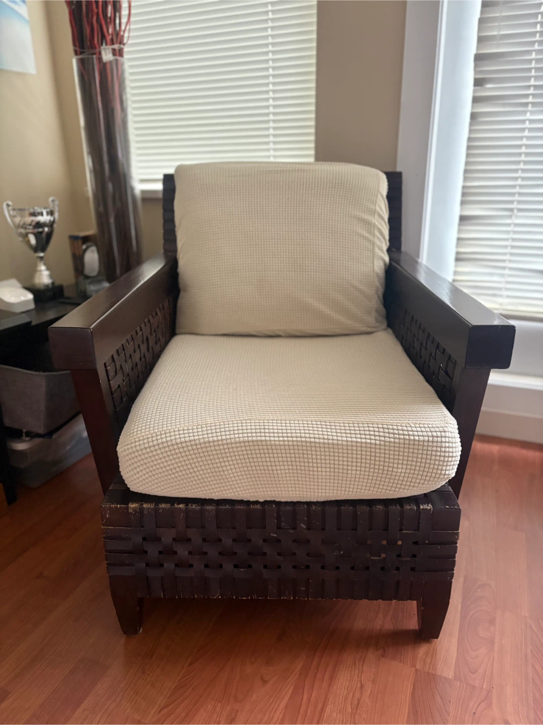 Mahogany Armchairs with Cushions and covers - photo 2