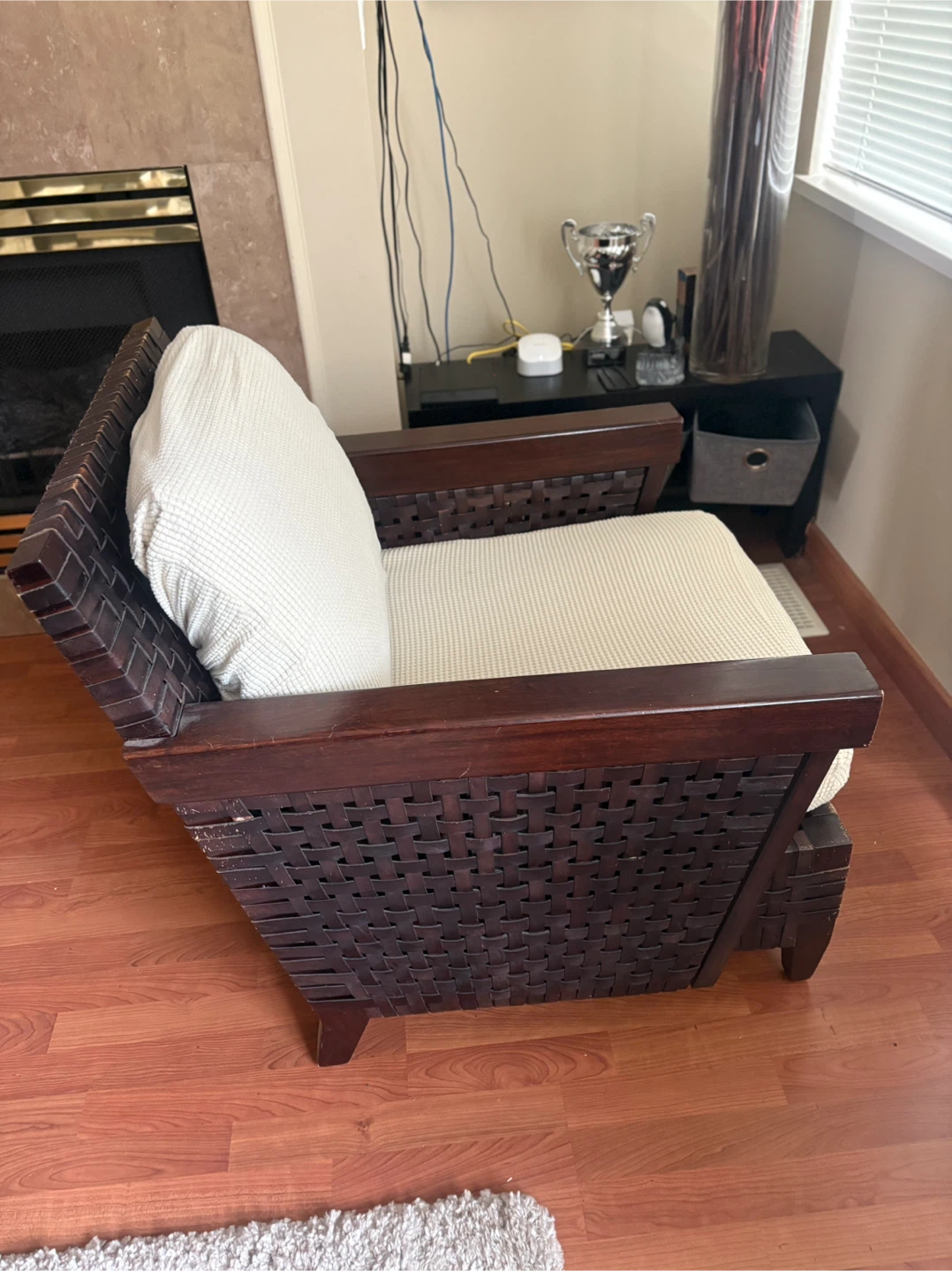 Mahogany Armchairs with Cushions and covers