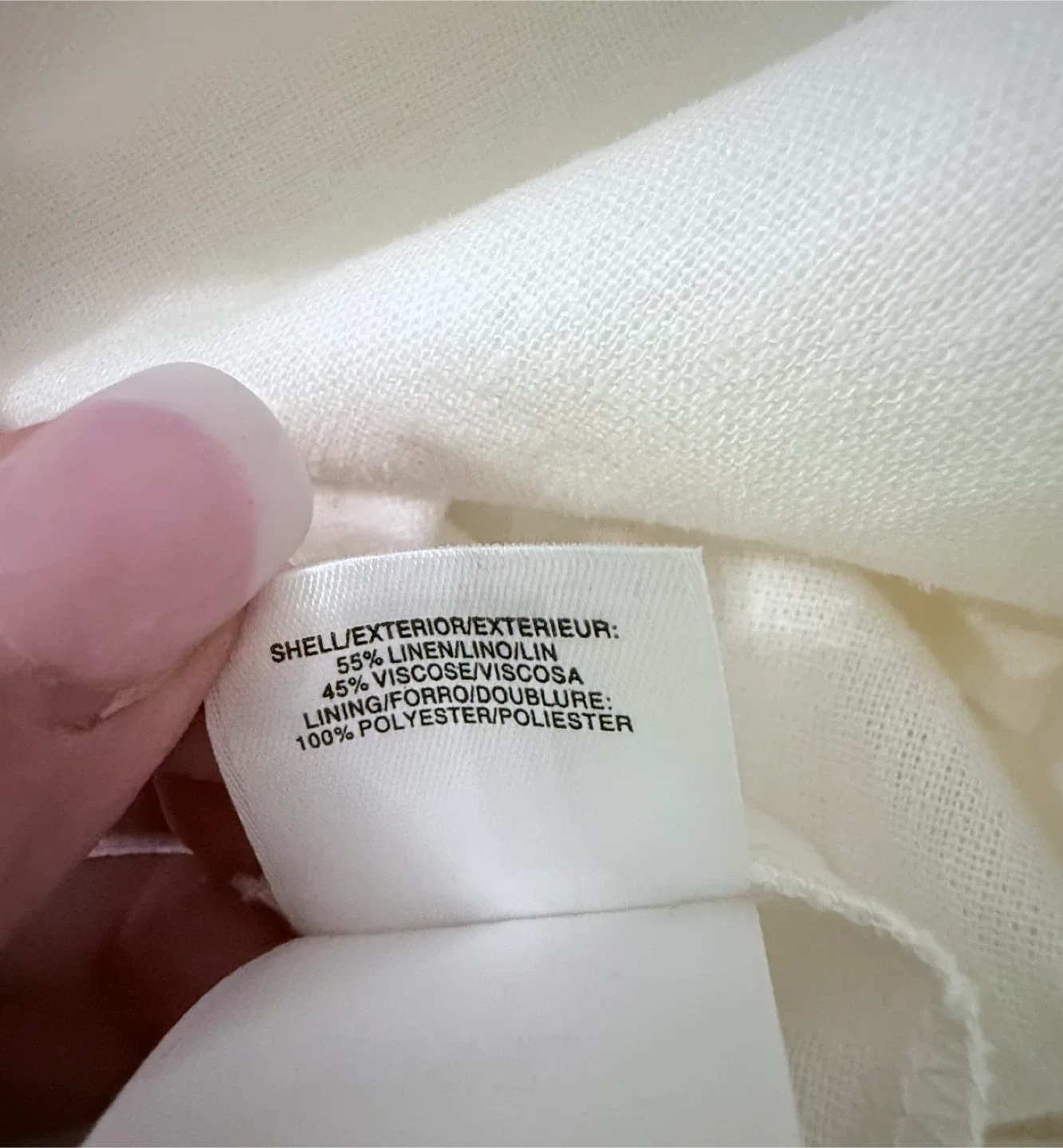 Anne Klein White Linen Blend Blazer - Size XL - New image indicator(7)